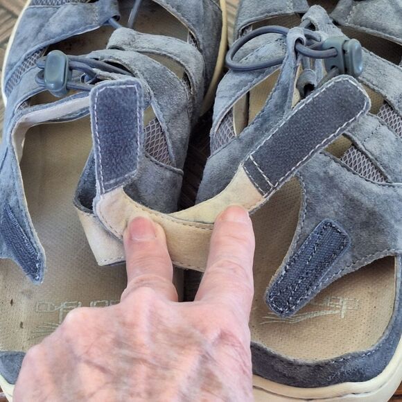Dansko Riona Fisherman Sandals Comfort Sneakers 39 Slate Gray Suede US 8.5 - 9 - Picture 8 of 16